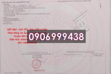 Bán GẤP lô đất đẹp tiềm năng tại Ấp 5 (Lương Bình, Bến Lức, Long An cũ) 1,19 tỷ, 0906999438