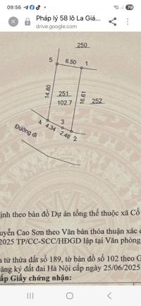 Cần bán lô đất 101,2m tại thôn La Gián (Cổ Đông cũ), nay là La Gián, Hòa Lạc, Hà Nội, 0984299511