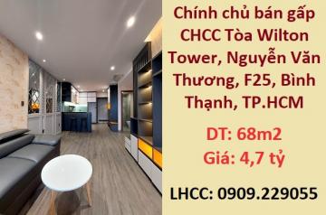 Chính chủ cần bán CHCC Bình Thạnh, TP.HCM; 0909229055