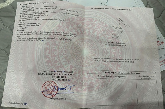 ⭐chinh chu can ban nhanh 4 lo dat khu dau gia tai thon lat (minh quang, ba vi), xa bat bat, ha noi. 0983599599