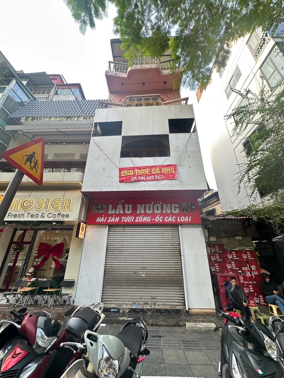 cho thue nha mat pho kd 3,5 tang tai ham long, hoan kiem, hn, 25tr/th; 0948228072