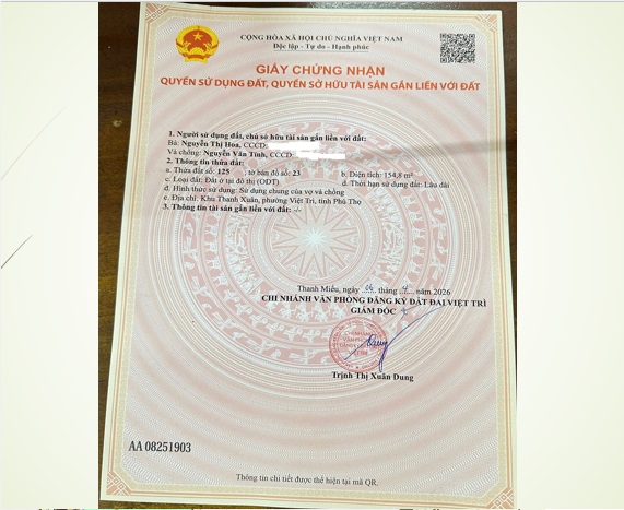 ⭐ban dat vi tri dep tai khu thanh xuan, viet tri, phu tho, 0392827668