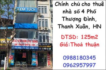 ✨Chính chủ cho thuê nhà số 4 Phố Thượng Đình, Thanh Xuân, Hà Nội, Lh 0988180345