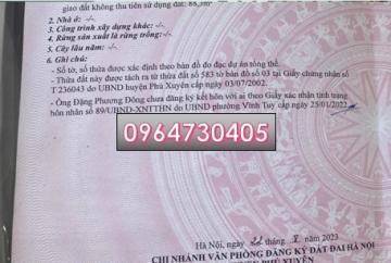 💥Cần bán nhanh nhà đất vị trí đắc địa tại Hồng Thái, Phú Xuyên, TP. Hà Nội, 16tr/m2; 0964730405