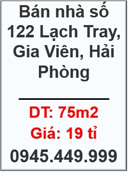 ☢️Bán nhà số 122 Lạch Tray, Gia Viên, Hải Phòng, 0945.449.999