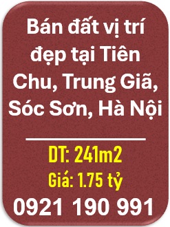 ⭐️Bán đất vị trí đẹp tại Tiên Chu, Trung Giã, Sóc Sơn, Hà Nội; 0921190991