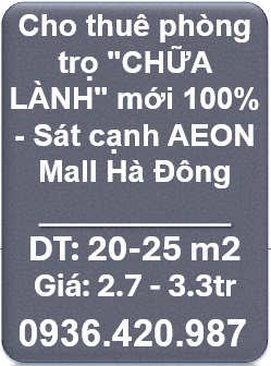 🌿Cho thuê phòng trọ "CHỮA LÀNH" mới 100% - Sát cạnh AEON Mall Hà Đông, chỉ từ 2.7tr - 0936.420.987